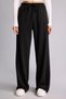 D6667Axbk81 Black Straight Fit Elastic Waist Black Trousers - 3