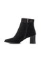 Women's Imported Velvet Material Patterned Stone Evening Dress Boots - 3