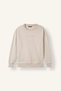 X8282Azgr169 Gray Boxy Fit Long Sleeve Cotton Crew Neck Soft Fuzzy Printed Sweatsh - 7
