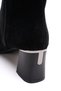 Women's Imported Velvet Material Patterned Stone Evening Dress Boots - 5
