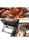 شواية فحم محمولة قابلة للطي على شكل دفتر ملاحظات، طراز BD-BBQ-10، مقاس 45×30 سم - 4