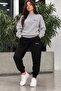 Purple Panther Unisex Printed Sweatshirt and Sweatpants Oversize Premium Set