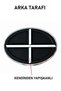 Auto Car Tr Logo with Chrome Frame Adhesive Suitable for All Vehicles - 4