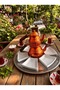 Copper Teapot Breakfast Set Tray Plate - 4