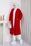 Women's Soft Textured Shawl Collar Pocketed Knitwear Cardigan