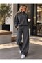 Fume Wide Leg High Neck Sweatpants Set - 2