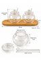 3-Piece Spice Container Set with Bamboo Stand and Borosilicate Glass Spoon Mira 350 ml - 4