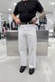 White Basic Baggy Pants - 2