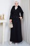 Women's Double-Breasted Collar Lined Full-Length Cashmere Coat - 5
