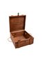 27X27Cm Wooden Memory Box with Lock and Inscribed Inner Lid