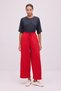Wide-Letched Tracksuit with Elastic Waist - 4