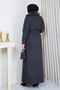 Women's Double-Breasted Collar Lined Full-Length Cashmere Coat - 7