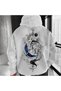 Unisex White Oversize Hooded Sweatshirt with Kangaroo Pocket, 3 Thread Raster Hoodie
