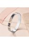 Neutral Blossom Enamel Bangle