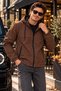 Water Repellent Long Hooded Zippered Pocket Casual Raincoat Unisex Men's
