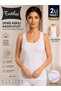 Wide Strap Women's Tank Top 2-Pack – White-M