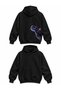 Sweatshirt Printed Hooded Hoodie 3 Thread Threaded Winter Oversize Comfortable Cut