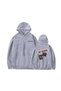 Unisex Gray Hooded Oversize Sweatshirt Comfortable Fit Cotton with Fleece Inside