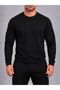 Men's Crew Neck Knitwear Sweater Sweatshirt Black/Navy Blue/Brown/Grey