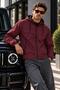 Water Repellent Long Hooded Zippered Pocket Casual Raincoat Unisex Men's - 4