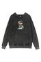 Unisex Anthracite Washed Relaxed Cut Kangaroo Pocket Hooded Streetwear Hoodie