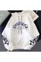 Unisex White Streetwear Oversize Hooded Casual Cotton Sweatshirt with Pockets