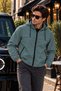 Water Repellent Long Hooded Zippered Pocket Casual Raincoat Unisex Men's