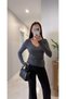 V-Neck Cashmere Knitwear Bodysuit - 2
