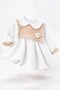 Baby Girl Dress - Floral Detailed Lace Collar Muslin Dress 6 9 12 18 Months - 5