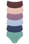 Women's Plus Size Cotton High Waist Slip Panties 6 Pack