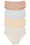 Women's Camisole High Waist Plus Size Slip Panties 4 Pack