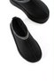 Mira Black Suede Fur Inside Embroidered Thick Sole Boots - 4