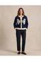 Women's Floral Motif Embossed Embroidery Detailed Buttoned Knitwear Cardigan