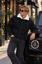 Men's Fur-Lined Denim Jacket with Plush Wool Collar, Winter Denim Coat, Comfortable Fit - 5