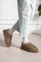 Mira Mink Suede Fur Inside, Embroidered Thick Sole Boots - 3