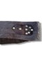Women's Brown Cowhide Genuine Leather Belt - Studded Asymmetrical Design Casual Belt - Standard Size - 8