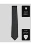 Black Striped Slim Tie – 7 cm Wide - 4