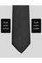 Black Striped Slim Tie – 7 cm Wide - 2