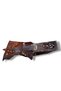 Women's Brown Cowhide Genuine Leather Belt - Studded Asymmetrical Design Casual Belt - Standard Size - 3