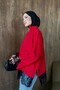 Elegant Lace Tunic Red - 3