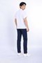 (E-Flex) Men's Top White Bottom Navy Blue Lycra Non-Ironing Nurse Doctor Uniform Surgical Suit Scrubs Uniform - 3