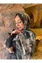 شال أسود منقوش بنمط لافينيا مصنوع من الخيزران - 2