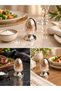 Hand Embossed Copper Salt Bowl Decorative Tableware Salt and Spice Bowl - 3