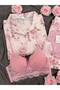 Women's Patterned Milan Long Sleeve Pajama Set with Underwear - 4