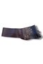 Women's Double-Tone Brown Tasseled Leather Belt - Asymmetrical Design Casual Belt with Buckle - Standard B - 5