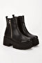 Women's Thick Soled Zippered Boots - 4