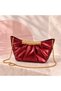 Lumi Metallic Pleated Bag - Silver - 7