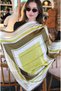 Green 90*90 Cotton Satin Scarf