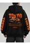 Unisex Japanese Race Car Pattern Oversize Hoodie Front Back Sleeve Dtf Printed Sweatshirt - 5