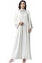 Elegant two-piece abaya dress for women, open-front abaya with an embellished sleeveless inner maxi dress, Islamic dresses for women perfect for casual wear